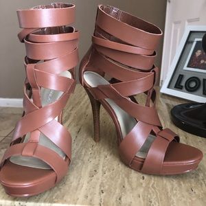 Leather Platform Heels